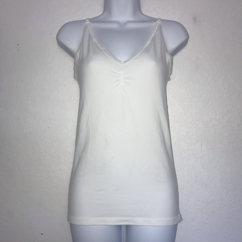 Lucidity Stretch White Tank Cami Top XL*